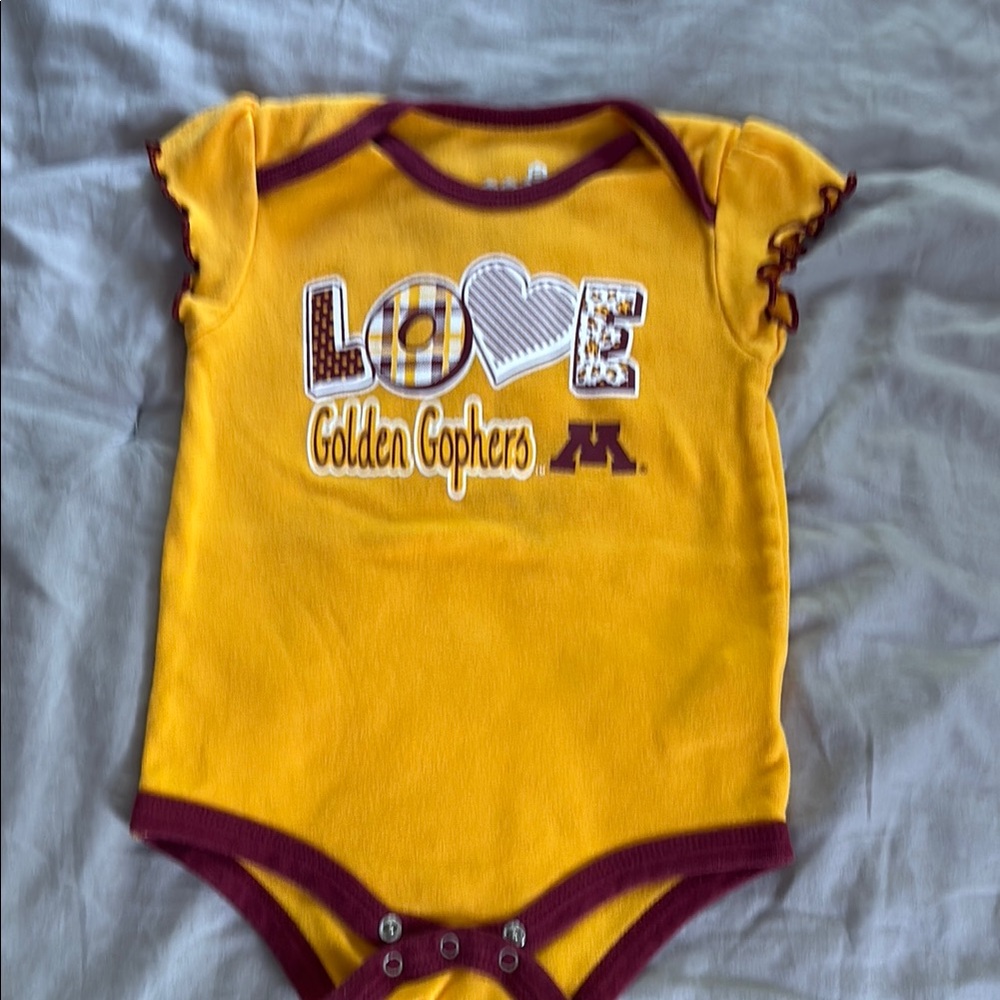 Golden Gophers Maroon & Gold Little Kids One Piece 12 months